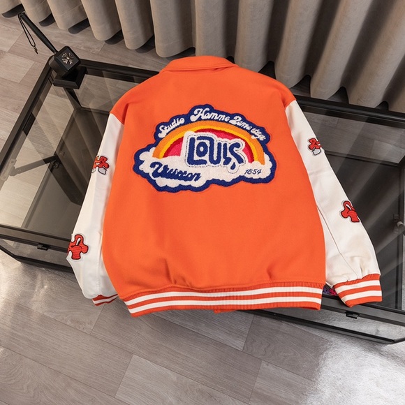 Louis Vuitton Orange Baseball Jacket - Picture 2 of 14